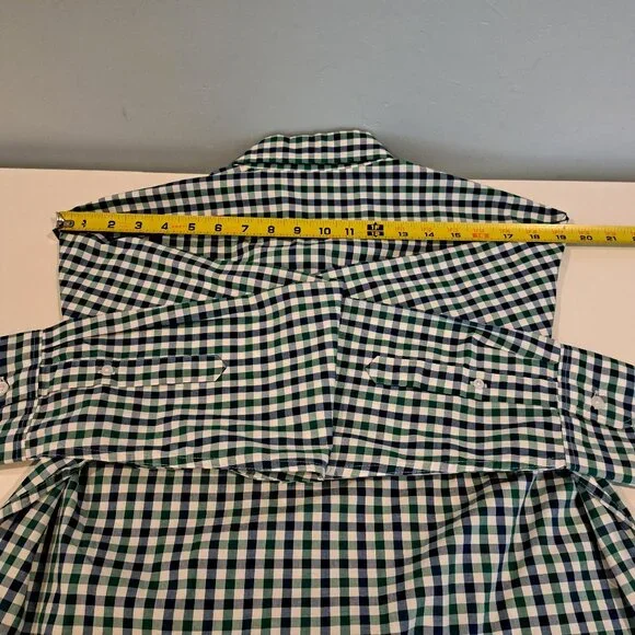 J. Crew Men's L Slim Untucked Flex Washed Long Sleeve Plaid Shirt Style #BE209 - Picture 13 of 13